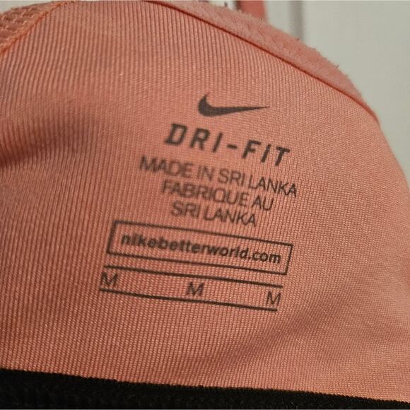 NIKE Dri-fit sports bra Pink and Black size M - Picture 4 of 4